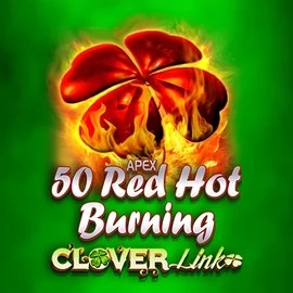 Official Slots logo: 50 Red Hot Burning Clover Links by Novomatic at Wild Robin Casino