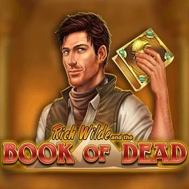 Book of Dead slot visual from Play'n GO available on wild-robin.ch