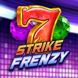 Strike Frenzy slot logo by Pragmatic Play at Wild Robin Casino