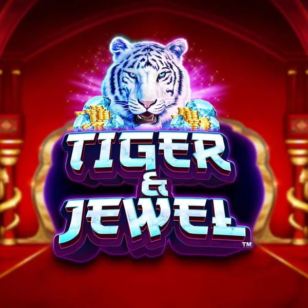 Official Slots logo: Tiger and Jewel by Greentube at Wild Robin Casino